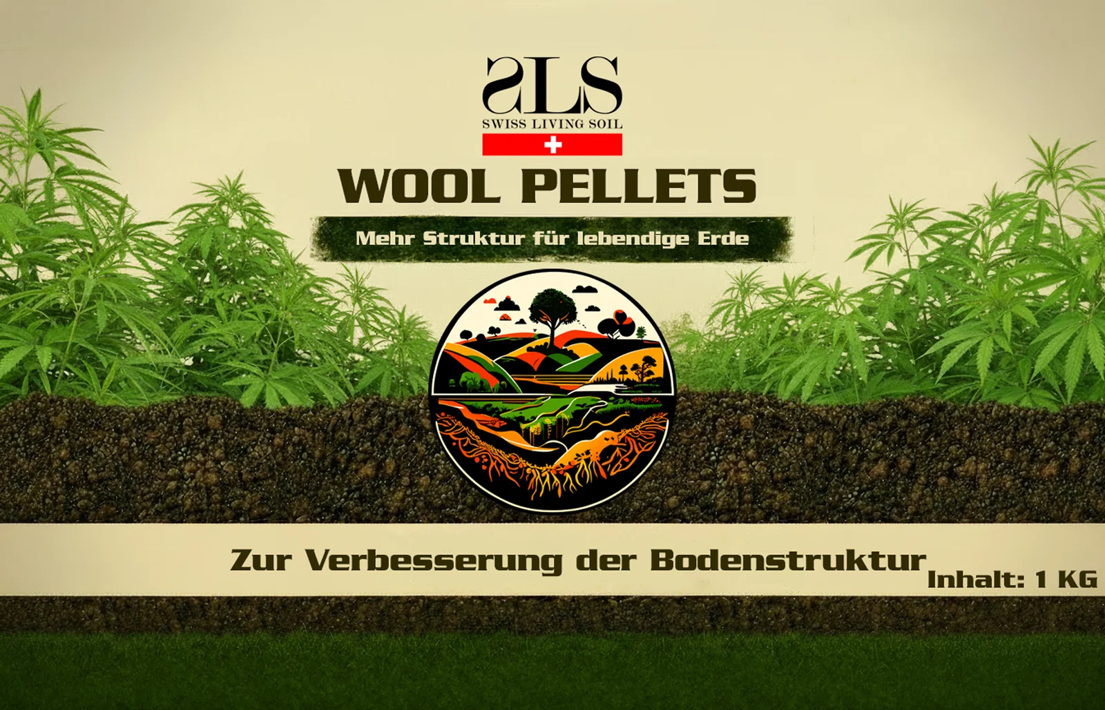 Swiss Living Soil WoolPellets granulés de laine de mouton engrais longue durée